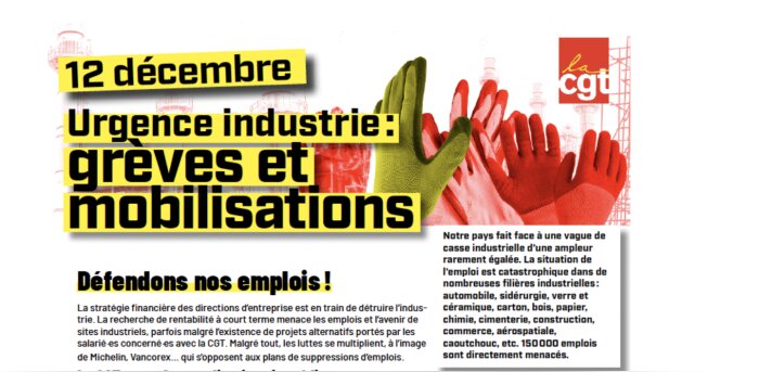 Plans de licenciements : les six revendications de la CGT - © D.R.