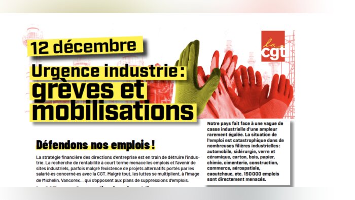 Plans de licenciements : les six revendications de la CGT - © D.R.
