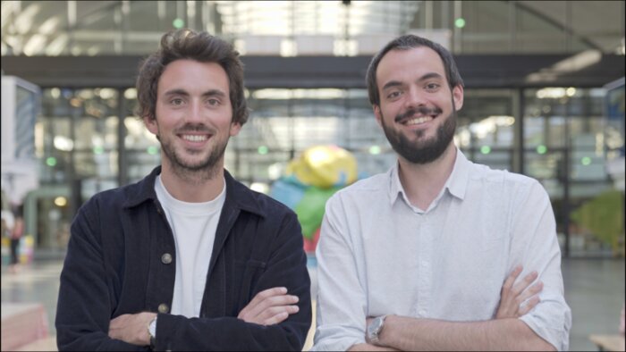 Adrien Laurentin et Kévin Rouvière, cofondateurs de Mercateam, boucle leur première levée de fonds. - © D.R.