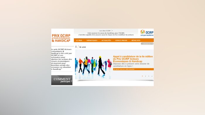 Appels à projets : 6e édition du Prix Ocirp Acteurs Economiques et Handicap