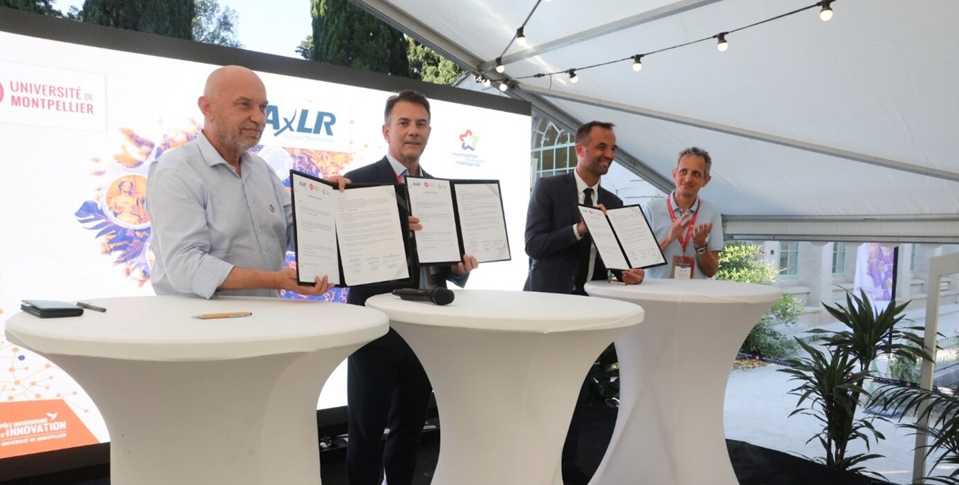 Une convention a été signée entre l’Université de Montpellier, la métropole et la Satt AxLR. - © Université de Montpellier