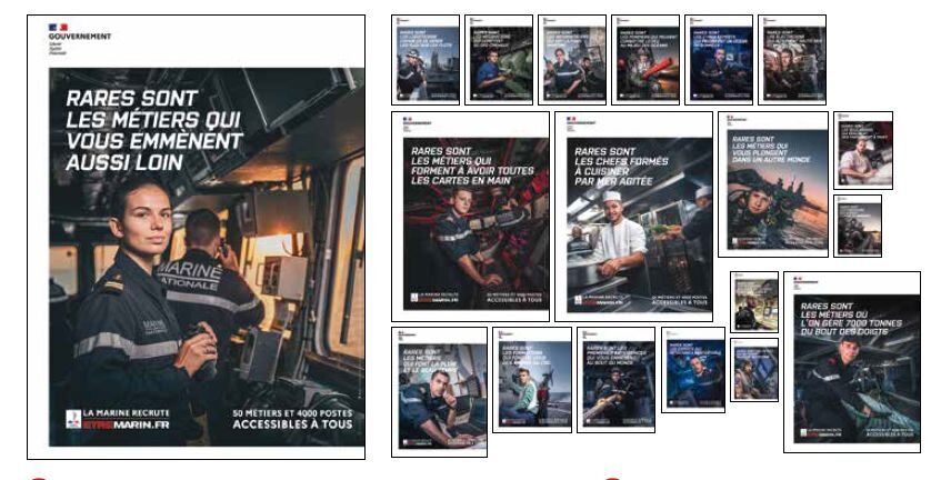 Recrutement Marine nationale : exemple de campagnes de communication - © D.R.