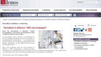 Demos lance une offre de formation à distance 100 % accompagné - © D.R.