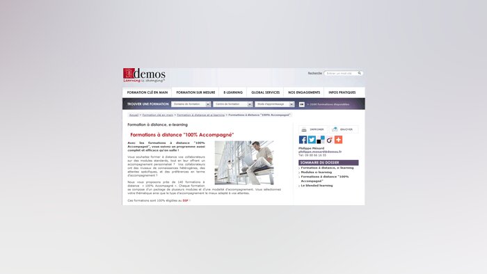 Demos lance une offre de formation à distance 100 % accompagné