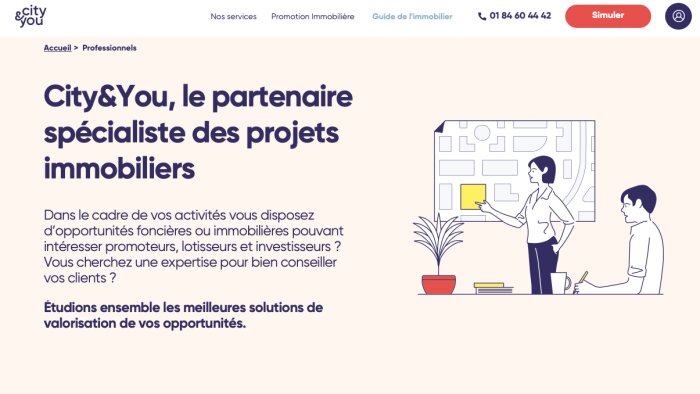 City&You, un nouveau partenaire pour les agents immobiliers - © D.R.