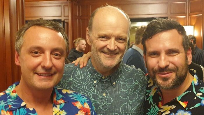 Afterwork Lingueo : Guillaume le Dieu de Ville, Luc Julia, et Arnaud Portanelli - © D.R.