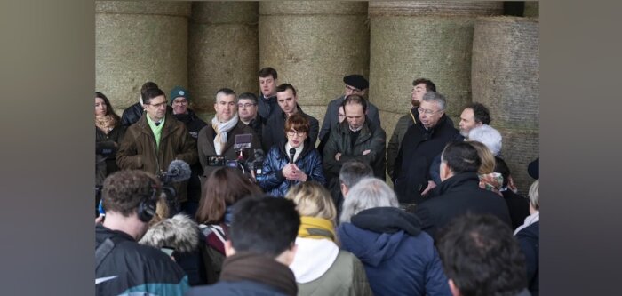 Annie Genevard, ministre de l’Agriculture, sur une exploitation dans le Loiret le 30 novembre 2024. - © D.R.
