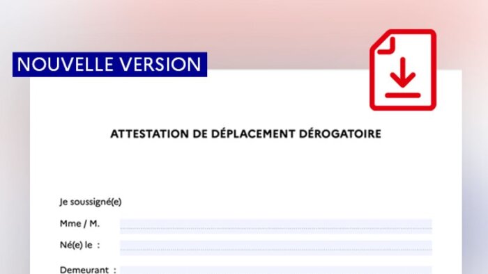 Covid-19 : pensez aux nouvelles attestations de déplacement dérogatoire