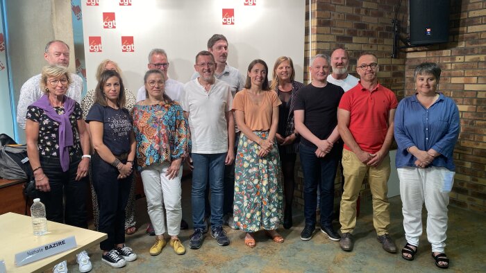 Les membres du bureau confédéral de la CGT - © D.R.