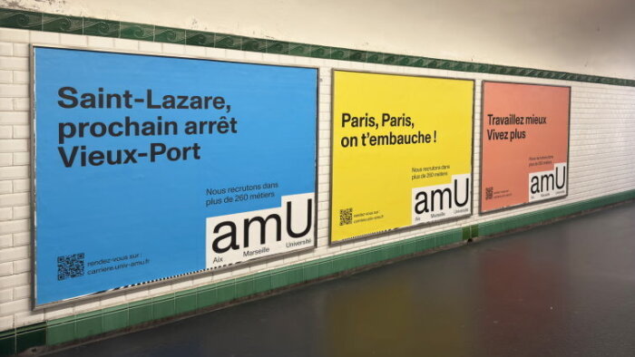 Aix-Marseille Université a lancé en septembre 2024 une campagne de communication employeur. - © AMU