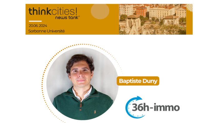 Keynote 36h-Immo, avec Baptiste Duny, directeur des ventes de la plateforme - © D.R.