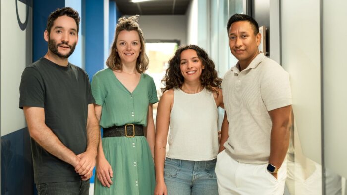 Equipe MagicPost : Nailé Titah, Florence Vallet, Yasmina Akni Ebourki, Aymeric Rakotoa - © D.R.