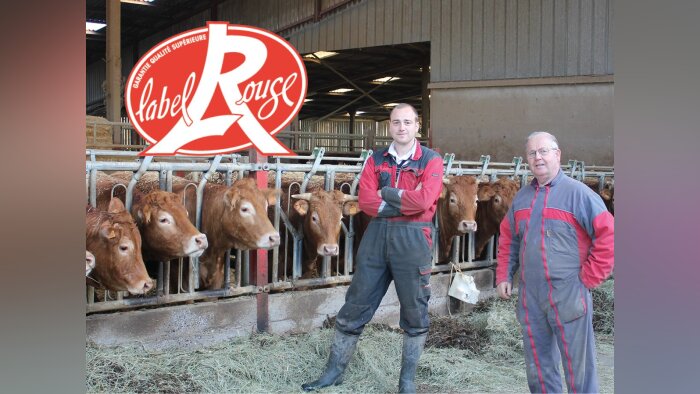 Jean-Marc et Vincent Choné sont éleveurs de vaches de race Limousine en Label Rouge. © DR - © D.R.
