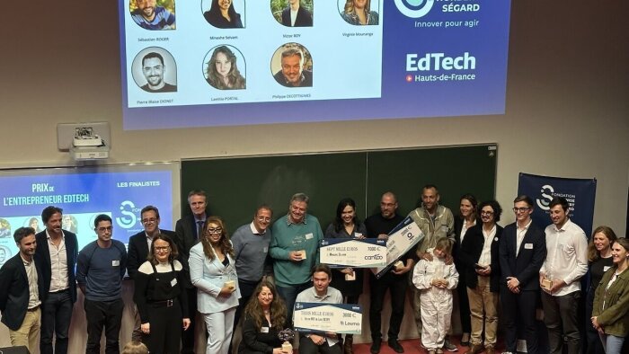 La remise des prix s’est déroulée le 27 mars dans les locaux de l’école d’ingénieurs Junia à Lille. - © D.R.
