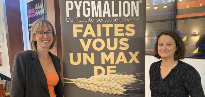 Marie Aubelé et Aurélie Morin, respectivement cheffe marché Grandes Cultures et responsable marketin - © D.R.