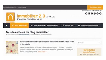 Le blog Immobilier 2.0 fait peau neuve