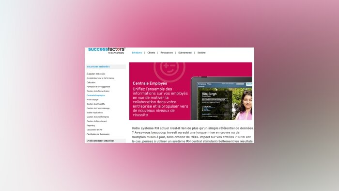 Les nouveaux produits SuccessFactors : à la pointe du SaaS