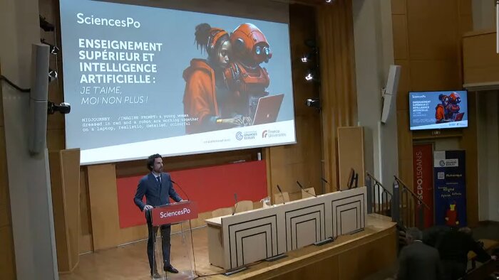D’après une étude de la Fondation Walton Family, 51 % des enseignants américains utilisent ChatGPT. - © YT/Sciences Po Paris