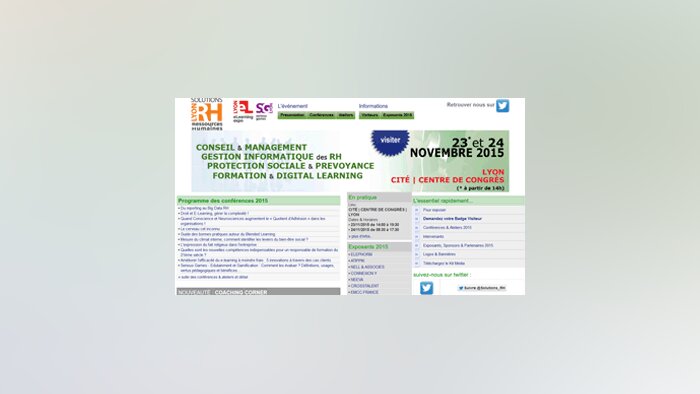 J-11 pour la 4ème édition du Salon Solutions RH à Lyon