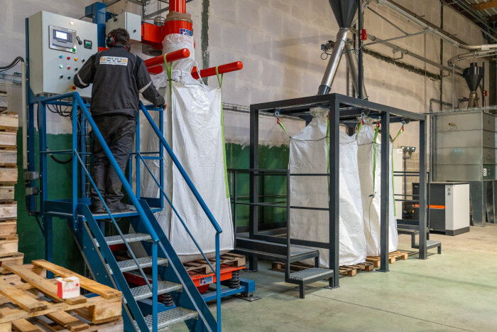 Novus a inauguré la première usine française de recyclage de big-bags agricoles en Normandie. - © D.R.
