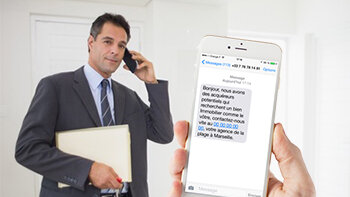 La prospection SMS : non concernée par la loi Bloctel - © D.R.