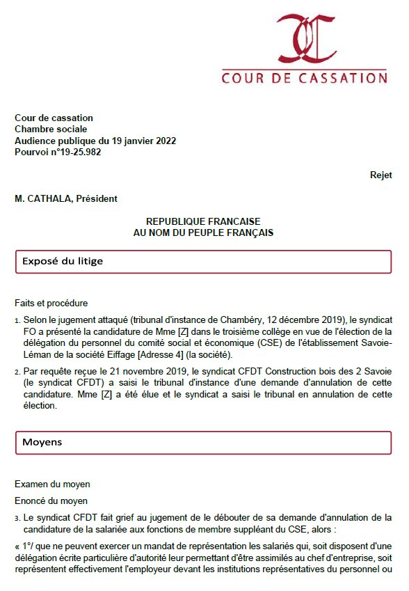 Cass. soc., 19/01/2022, n° 19-25 982 - © D.R.
