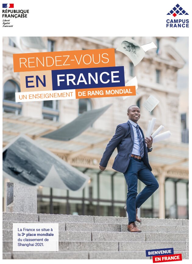 L’excellence académique française est mise en avant sur ce visuel - © V. Bourilhon