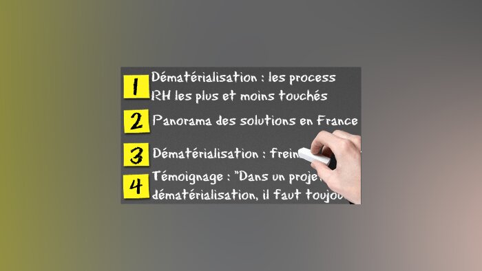 Dématérialisation : état des lieux