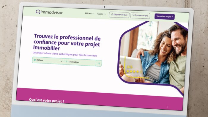 Mis en ligne le 27 avril, le nouveau site d’Immodvisor arbore un nouveau logo - © Immodvisor