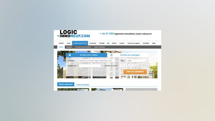 Lancement du nouveau site Logic-Immo Neuf