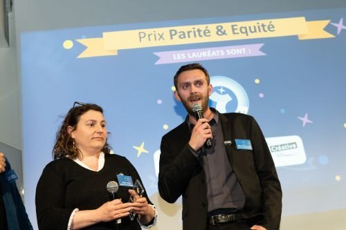 Willy Leloutre-Got (groupe Futur Composé) et Claire Grivot (Creative Formation) - © igor Lubinetsky