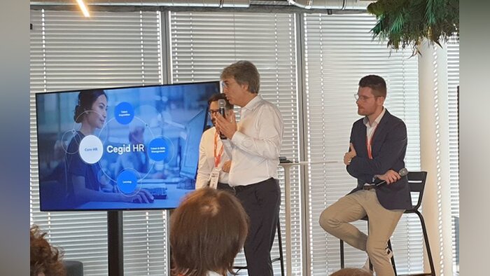 Présentation de Cegid HR par Hervé Solus, directeur de la business unit Talent de Cegid - © D.R.