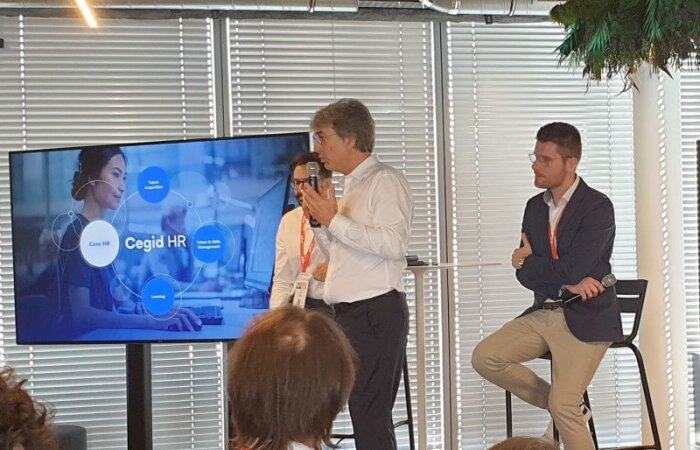 Présentation de Cegid HR par Hervé Solus, directeur de la business unit Talent de Cegid - © D.R.
