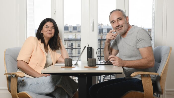 Sarah Himmich et Frédéric Gueguen, les cofondateur de Immoprivé - © D.R.