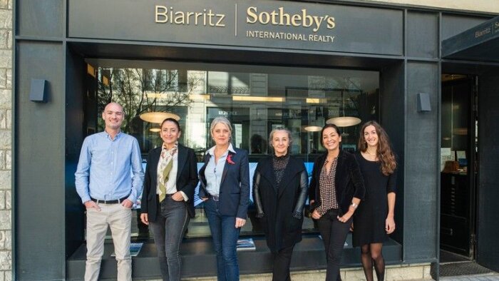L’équipe de l’agence Sotheby’s de Biarritz. - © D.R.