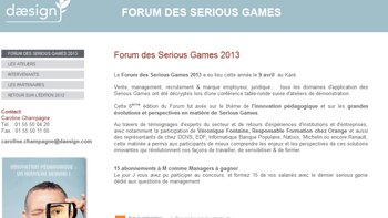 Forum des Serious Games : cap sur l’innovation pédagogique - © D.R.