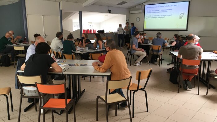 La conférence-atelier du LUCAS s’est tenue sur l’Île de Piot le 12 juillet dernier à Avignon. - © Fédération AVD