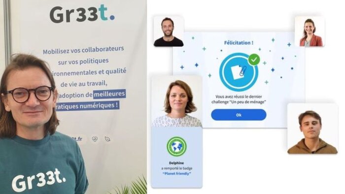 Arnaud Rayrole, fondateur de Gr33t (Salon Solutions RH 2025) - © D.R.