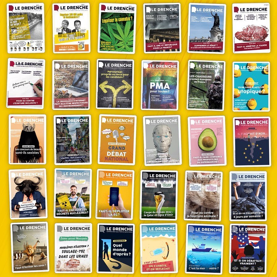 Le Drenche c’est un magazine papier et un site internet qui s’adresse aux jeunes et étudiants en leur proposant des pour/contre sur des sujets de société. - © Le Drenche