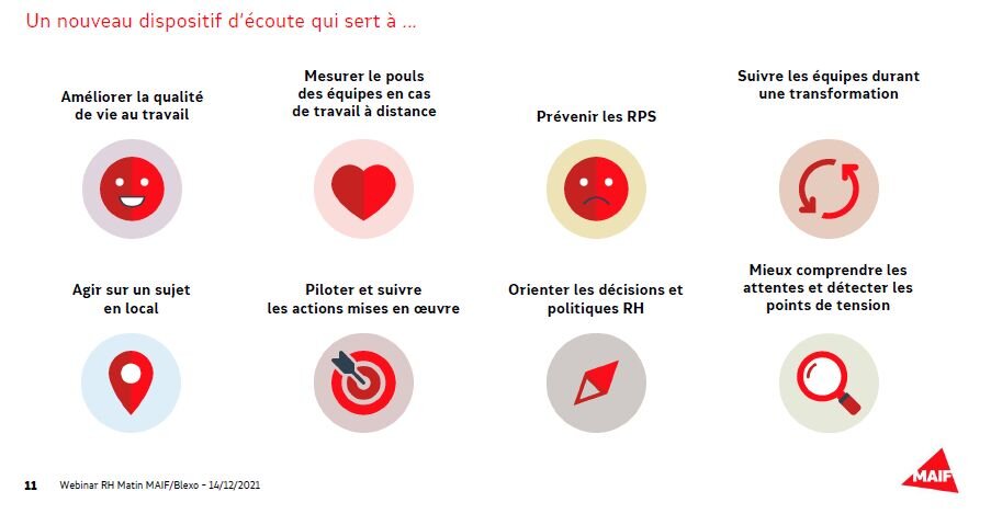 Dispositif d’écoute des salariés MAIF avec l’appui de Bleexo : les bénéfices - © D.R.