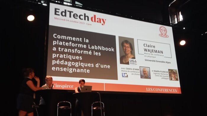 La plateforme LabNbook a été présentée lors du Edtech day à Lyon le 4 octobre 2023. - © IC/Campus Matin
