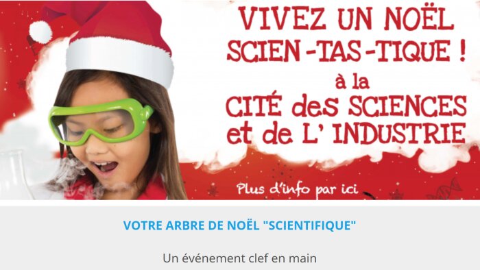 Arbre de Noël et ASC : Découvrez le Noël Scientastique, un évènement clé en main ! - © D.R.