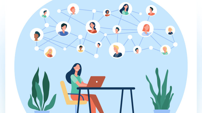 Campus Matin analyse une tendance edtech : la mise en relation grâce à des outils conçus pour l’ESR. - © Freepik/pch.vector
