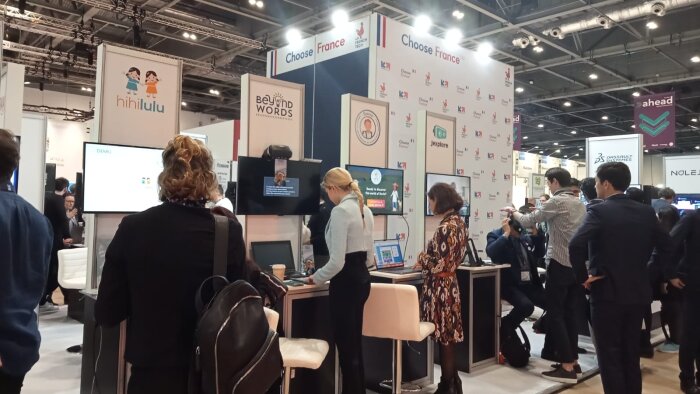 27 entreprises françaises ont exposé sur le pavillon France au Bett Show. - © IC / Campus Matin