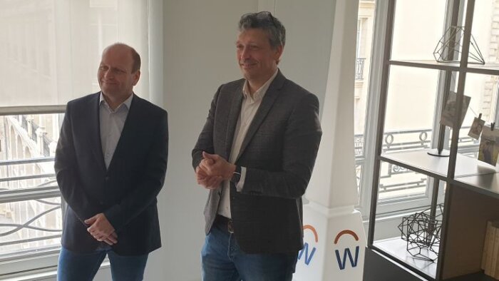 Workday et GenAI : Pierre Gousset, Vice President EMEA, avec Hubert Cotté, Country Manager France - © D.R.