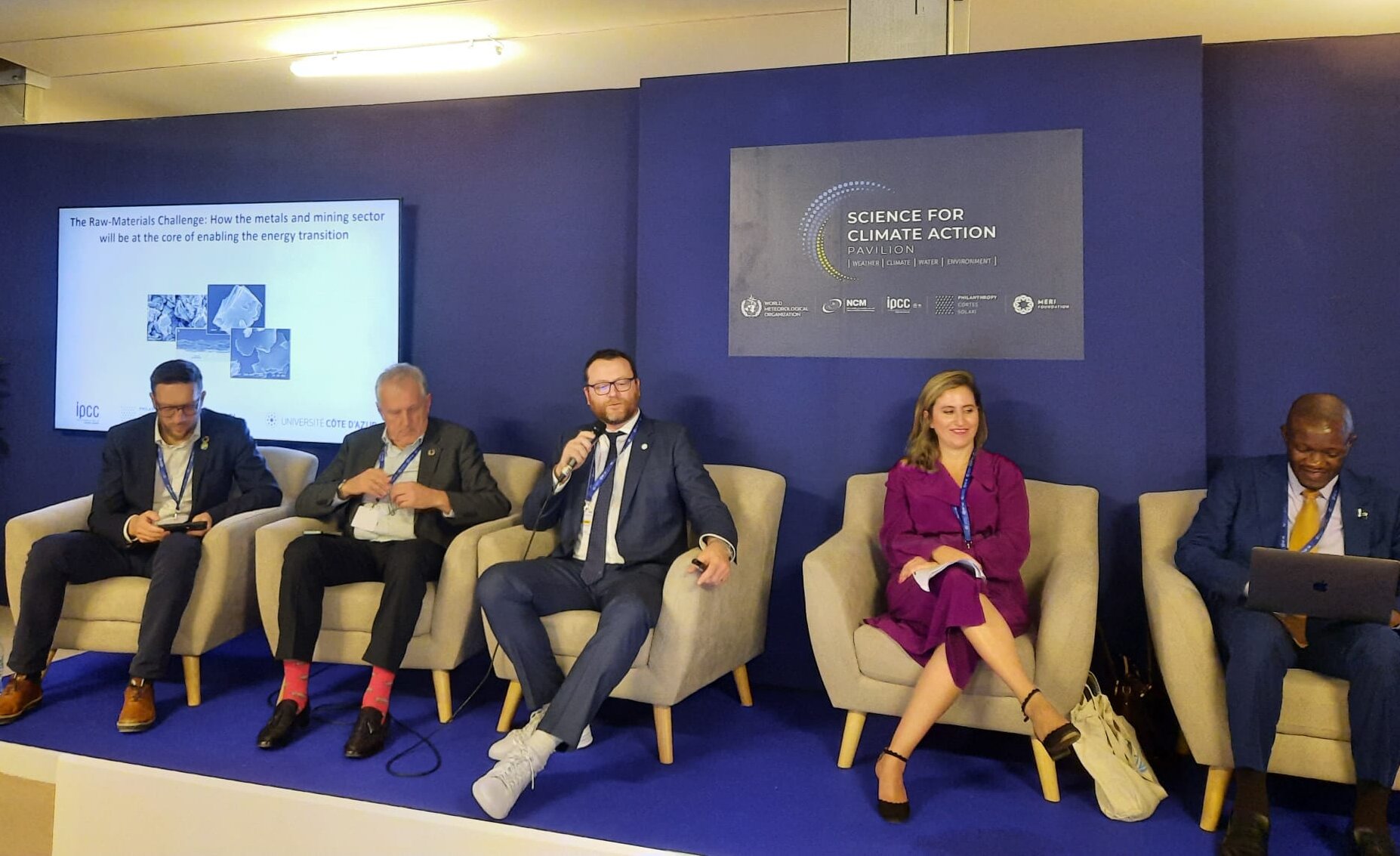 Divers acteurs ont été réunis à l’occasion de panels sur le pavillon « Science for climate action ». - © Université Côte d’Azur