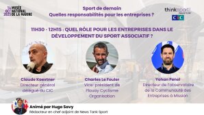 Think Sport CIC 2025: "Le rôle des entreprises dans le développement du sport associatif" (11h30-12h15)