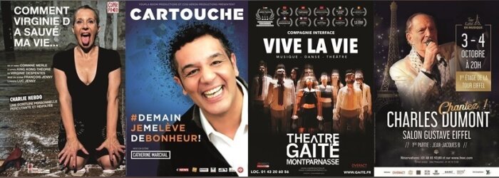 Quelques uns des spectacles soutenus par un Overact - © D.R.