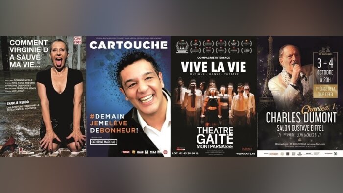 Quelques uns des spectacles soutenus par un Overact - © D.R.