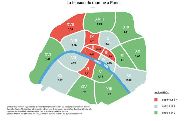 Infographie : où en est le marché de la vente de bureaux en France ? - © D.R.